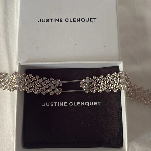 ネックレス・ペンダント Justine Clenquet BONNIE CHOCKER (BONNIECHOKER PALLADIUM) Justine Clenquet Bonnie Crystal Chain Choker Necklace in